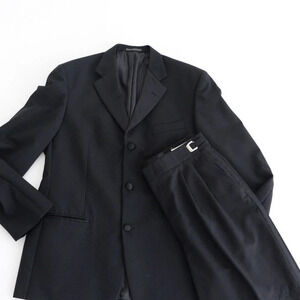 Alfred Sung Black Tuxedo Matching Set Adjustable waist on  the pants Size 42R